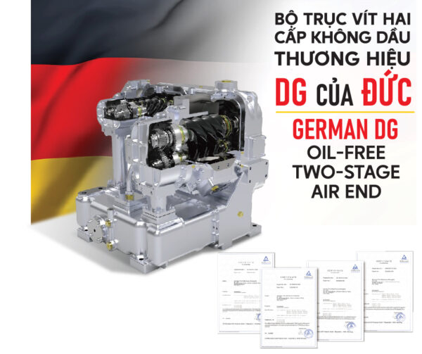 Dòng Máy Nén Khí Trục Vít Hai Cấp Không Dầu TLC-F TURBO+ Series - Image 2